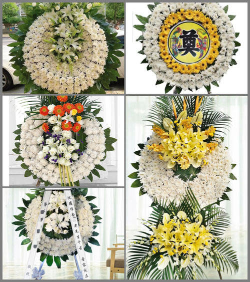 湖南岳阳岳阳县步仙镇安山村花圈速递